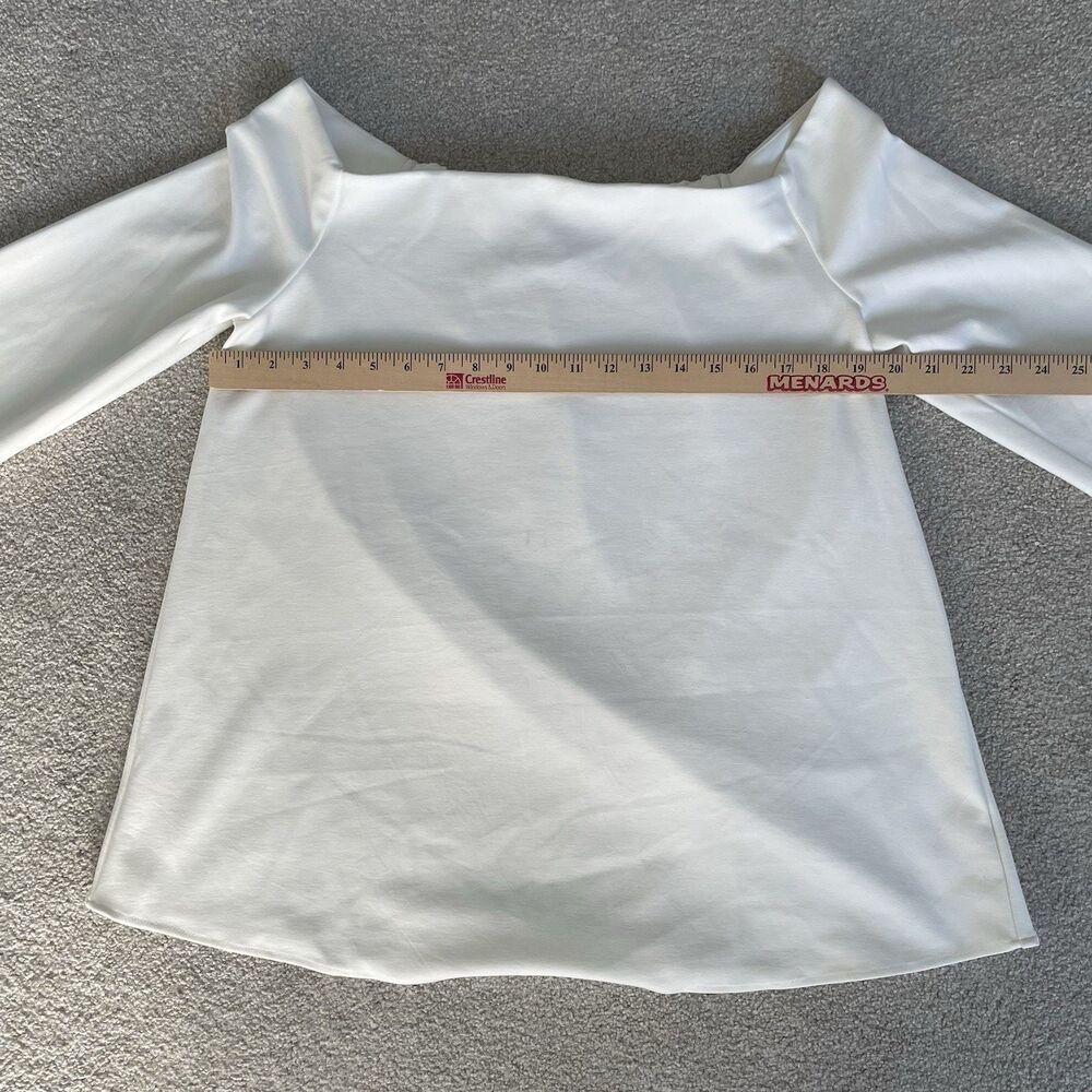Tuckernuck White Miranda Off The Shoulder Blouse Top 3/4 Sleeve Women's Size XL - Picture 11 of 12